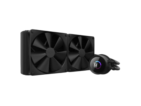 NZXT Kraken 280 Black w  Monitoring LCD Liquid Cooler RL-KN280-B1 on Sale