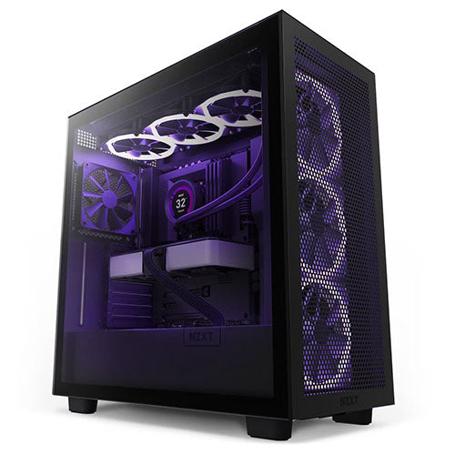 NZXT H7 Flow RGB TG Mesh ATX Case ( Black CM-H71FB-R1 | White CM-H71FW-R1 ) Online now