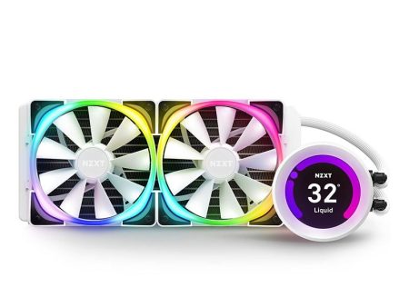 NZXT Kraken Z53 240mm White Liquid Cooler with LCD Display RL-KRZ53-RW on Sale