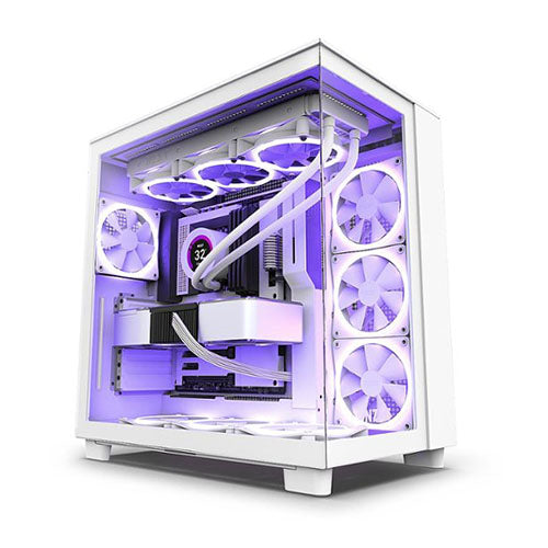 NZXT H9 Flow TG 4x120mm USB-C 1A ATX Case (Black CM-H91FB-01   White CM-H91FW-01) Online