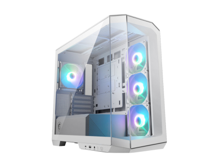 MSI MAG PANO M100R PZ White Mid Tower Case (4*120mm ARGB Fans) Fashion