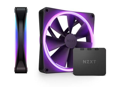 NZXT F140 RGB Duo 2pack 140mm Fan ( White RF-D14DF-W1 | Black RF-D14DF-B1 ) Sale