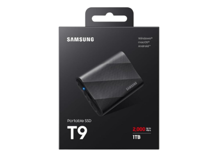 Samsung T9 Portable 1TB SSD Black USB 3.2 Gen 2X2 Read Write Speeds of up to 2,000 MB S MU-PG1T0B WW Online Hot Sale