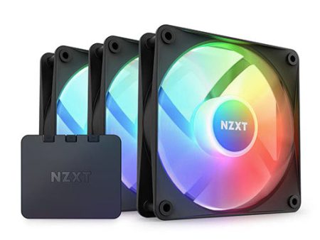 NZXT F120 RGB Core 3pack 120mm Case Fan ( Black Fan RF-C12TF-B1   White RF-C12TF-W1 ) Supply