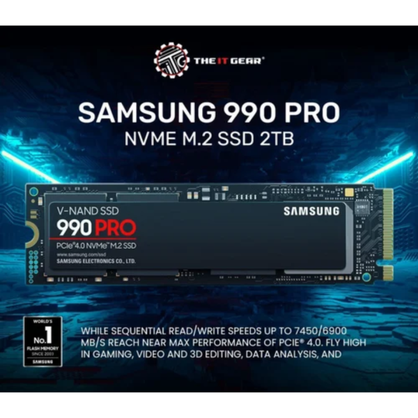 Samsung 990 PRO SSD 2TB Gen 4.0 x4 NVMe Internal Solid State Drive (SSD) MZ-V9P2T0BW Online now