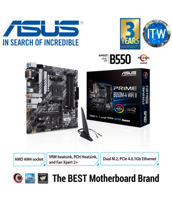 Asus Prime B550M-A WiFi II (AM4) Motherboard on Sale