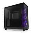 NZXT H6 Flow RGB ATX Case ( Black CC-H61FB-R1   White CC-H61FW-R1 ) Fashion