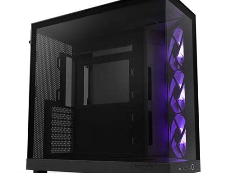 NZXT H6 Flow RGB ATX Case ( Black CC-H61FB-R1   White CC-H61FW-R1 ) Fashion