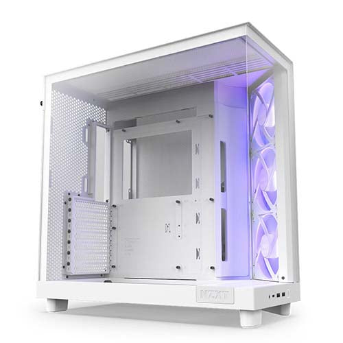 NZXT H6 Flow RGB ATX Case ( Black CC-H61FB-R1   White CC-H61FW-R1 ) Fashion