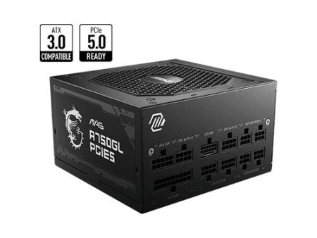 MSI MAG A750GL PCIE5 750Watts 80+ GOLD Full Modular PSU For Discount