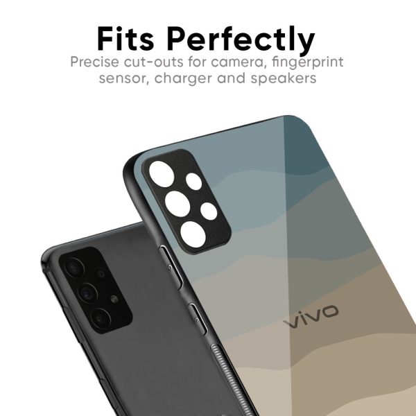 Abstract Mountain Pattern Glass Case for Vivo V23 5G Online Sale