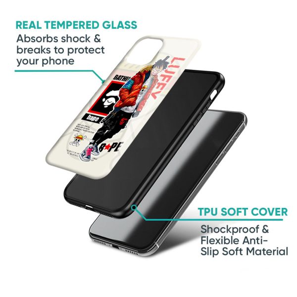 Bape Luffy Glass Case for Realme C25 Cheap