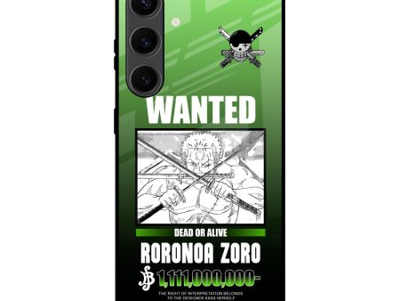 Zoro Wanted Glass Case for Samsung Galaxy S24 Plus 5G Online Sale