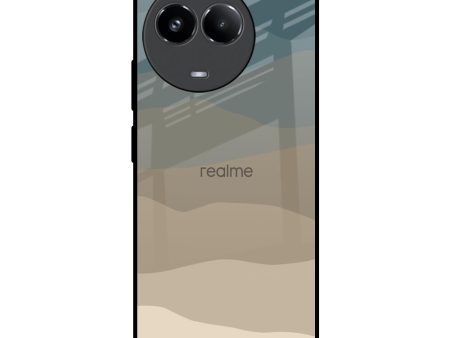 Abstract Mountain Pattern Glass Case for Realme 11x 5G Online Hot Sale