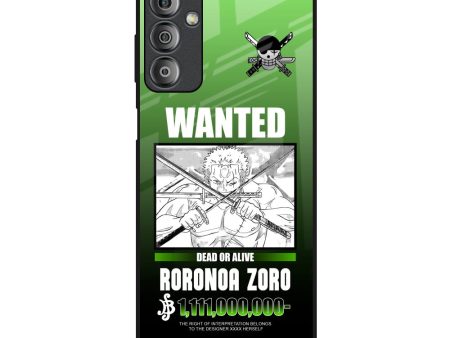 Zoro Wanted Glass Case for Samsung Galaxy F23 5G Sale