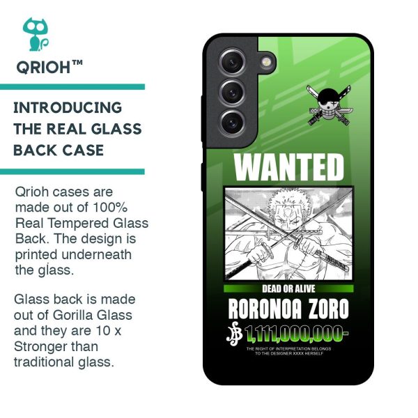 Zoro Wanted Glass Case for Samsung Galaxy S21 Supply