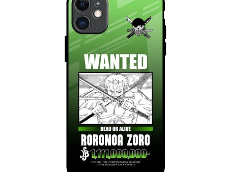 Zoro Wanted Glass Case for iPhone 11 Online