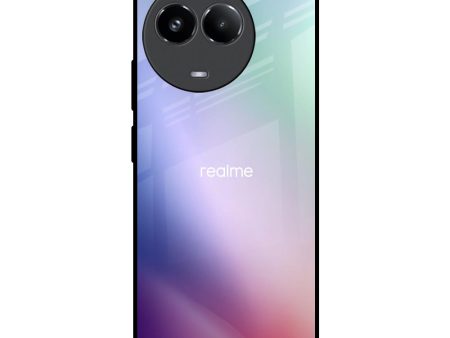 Abstract Holographic Glass Case for Realme 11x 5G Fashion