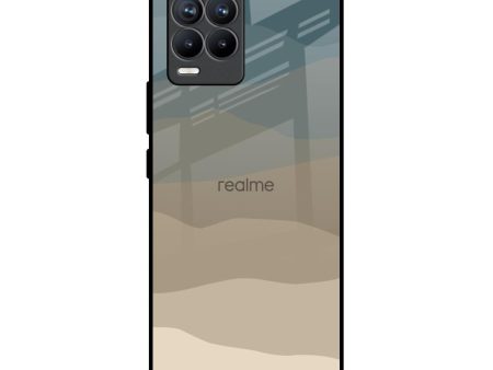 Abstract Mountain Pattern Glass Case for Realme 8 Pro Sale