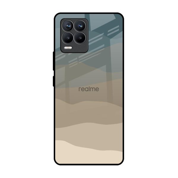 Abstract Mountain Pattern Glass Case for Realme 8 Pro Sale