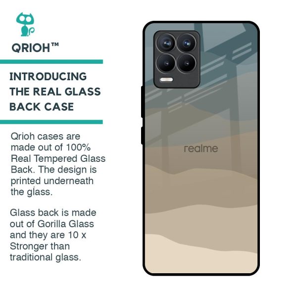 Abstract Mountain Pattern Glass Case for Realme 8 Pro Sale