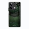 Green Leather Glass Case for Redmi Note 13 5G Online now