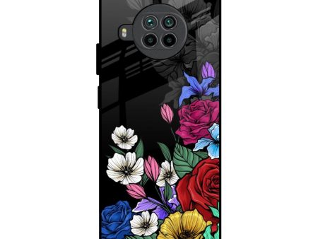 Rose Flower Bunch Art Glass Case for Mi 10i 5G For Discount