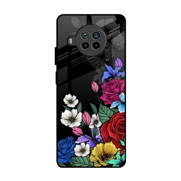 Rose Flower Bunch Art Glass Case for Mi 10i 5G For Discount