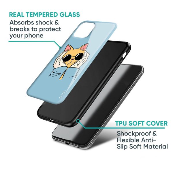 Adorable Cute Kitty Glass Case For Redmi 13C Supply