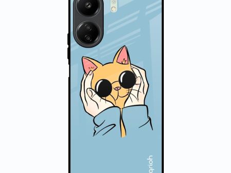 Adorable Cute Kitty Glass Case For Redmi 13C Supply