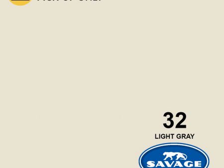 Savage 107  Light Gray Seamless Background Paper For Discount